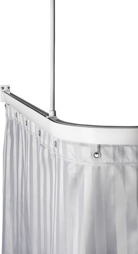 Lejma Stabil stang til dusjforheng, 90x90x90 cm, hvit Lejma Stabil stang til dusjforheng, 90x90x90 cm, hvit