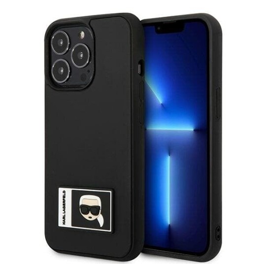 Karl Lagerfeld Ikonik Patch Hardcase til iPhone 13 Pro 6,1" Svart Mobildeksel