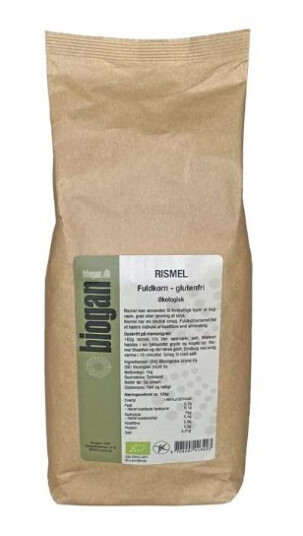 Fuldkorns Rismel Glutenfri Øko Biogan 1kg