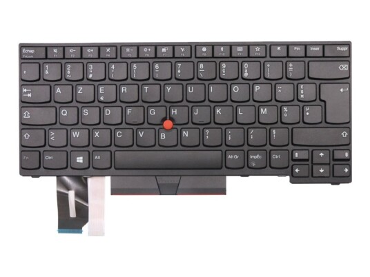 Sunrex - Erstatningstastatur For Bærbar Pc - Med Trackpoint, Ultranav - Azerty - Fransk - Svart