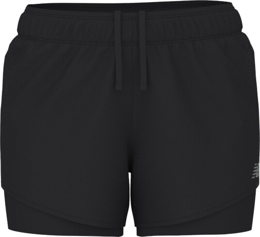 New Balance Women"s Rc 2-In-1 Short 3" Black XL