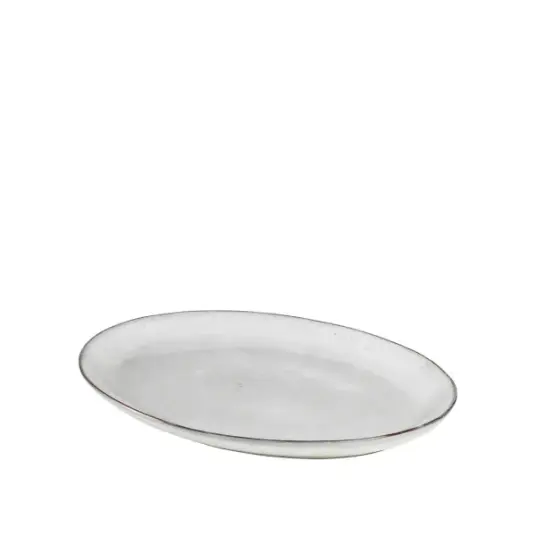 Broste Copenhagen Nordic Sand ovalt fat 26,5x35,5 cm