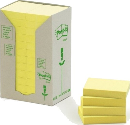Post It 653 1T Rektangel Gult 51 Mm 38 Mm 100 Ark