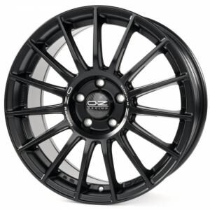 OZ Superturismo LM Matt Black Silver Lettering 8.5x19 5x108 ET45 B75