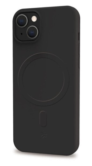 Cromomag Magsafe-kompatibelt Mykt Gummideksel til iPhone 15 Svart