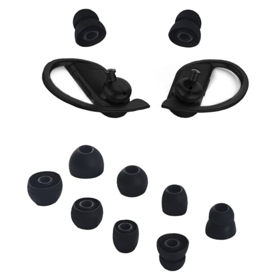 INF Øreplugger 3,8 mm SortBeats Powerbeats Pro/Powerbeats 3/Powerbeats 4