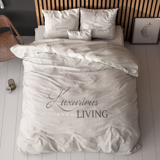 Sengesett Luxurious Living Sand 240x220 / Micropercal