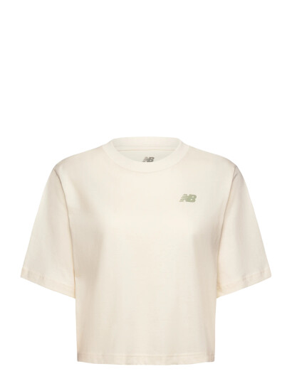 New Balance Linear Heritage Relaxed T-Shirt - Cream - L