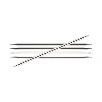 KnitPro Nova Metal Strømpepinner Messing 20cm 5,50mm