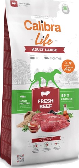 Calibra Hundemat Life Adult Large med Friskt Storfekjøtt 12 kg Calibra Hundemat Life Adult Large med Friskt Storfekjøtt 12 kg