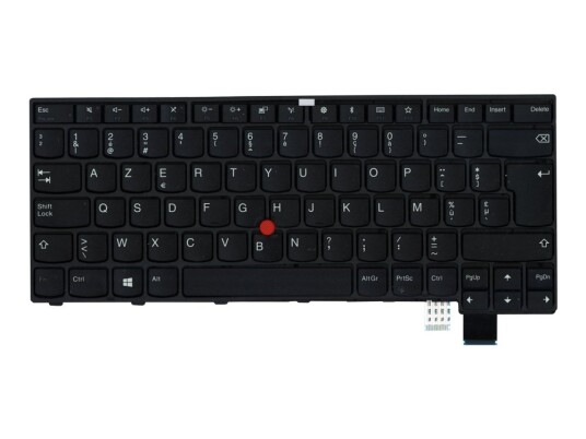 Chicony - Erstatningstastatur For Bærbar Pc - Med Trackpoint - Azerty - Belgisk - Fru, Cru - Tier 2 - For Thinkpad 13 (2Nd Gen) 20J1, 20J2  Thinkpad T470s 20Hf, 20Hg, 20Js, 20Jt