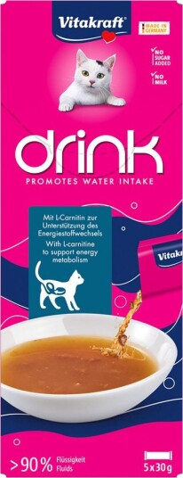 Vitakraft Kattedrikk Med Laks Og L-Karnitin 45 X 30 G