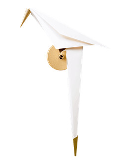 Moooi Perch Light Vegglampe Innebygget Messing/ Hvit Liten Moooi Perch Light Vegglampe Innebygget Messing/ Hvit Liten