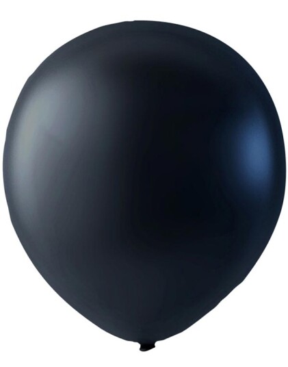 Partydeco 100 stk 23 cm MEGAPACK Svart Metallic Ballonger