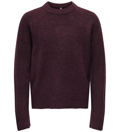 kids ONLY Winetasting Melange Kogcamilla O Neck L/S Pullover Knt 122 128