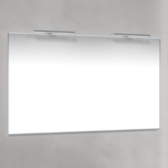 Macro Design Rammespeil T belysning LED Krom / 120cm