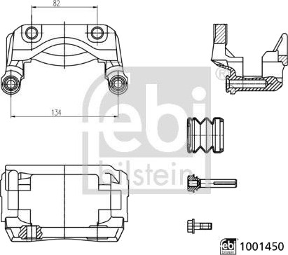 Holder, bremsecaliper FEBI BILSTEIN 1001450