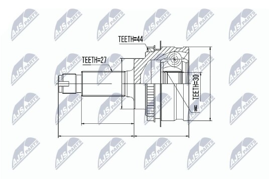 Nty Drivknute drivaksel NTY NPZ SB 013