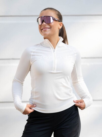 Johaug Rib Tech Half Zip Hvit M
