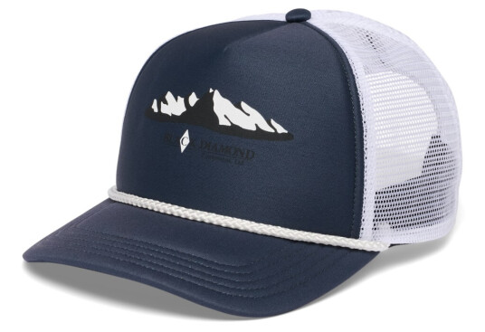 Black Diamond Flat Bill Trucker Hat Charcoal-white Mountainscape One Size Black Diamond Flat Bill Trucker Hat Charcoal-white Mountainscape One Size