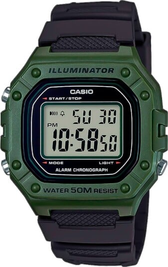 Casio Herreklokke W 218H 3AVEF Collection LCD/Resinplast Casio Herreklokke W 218H 3AVEF Collection LCD/Resinplast
