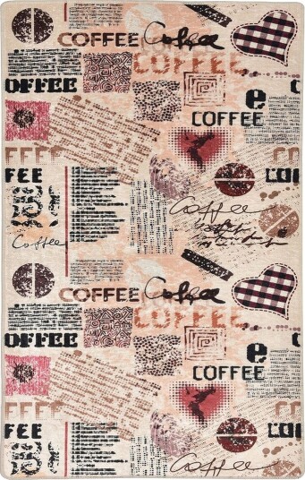 Hall Matte Kaffe (100 x 300) - Flerfarget/Fløyel