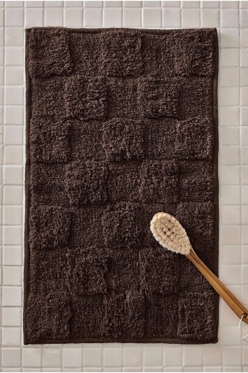 Ellos Home - Badematte Saga Check - Brun