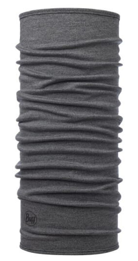Buff Midweight Merino Wool Tubular OneSize, Light Grey Melange Buff Midweight Merino Wool Tubular OneSize, Light Grey Melange