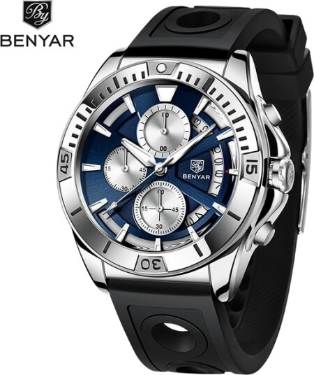 Benyar Tornado Silver Blue Rubber