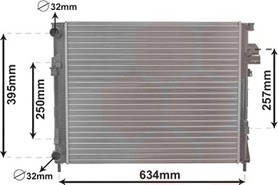 VAN WEZEL 43012303 Radiator motorkjøling VAN WEZEL 43012303 Radiator motorkjøling