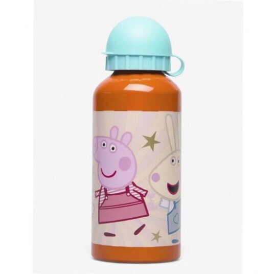 Peppa Gris Aluminium Vannflaske 400 ml til Barn - Oransje/Rød