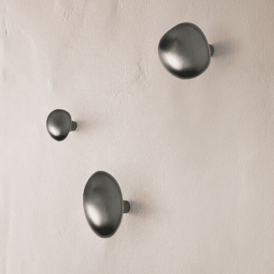 Ferm Living Mushroom Knagg Black Brass Ferm Living Mushroom Knagg Black Brass