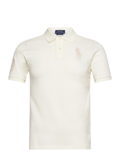 Ralph Lauren Kids Big Pony Cotton Mesh Polo Shirt Cream 132 137 Ralph Lauren Kids Big Pony Cotton Mesh Polo Shirt Cream 132 137