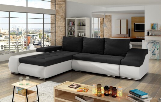 Amieva Sovesofa Svart/Hvit