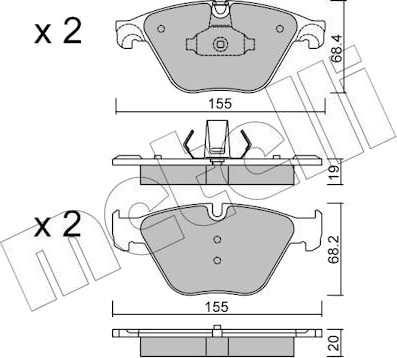 METELLI 22-0918-0 Bremseklosser