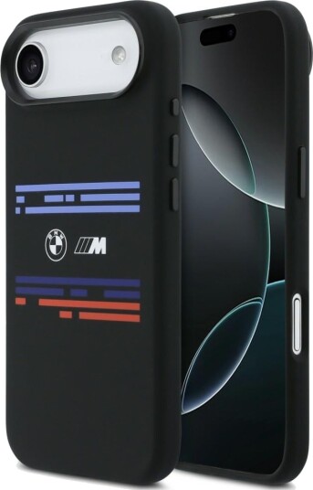 BMW MagSafe Etui til iPhone Air i Silikon med Horisontal Linje - Svart