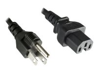 MicroConnect - Strømkabel - type B (hann) til IEC 60320 C15 - AC 125 V - 15 A - 1.8 m - svart MicroConnect - Strømkabel - type B (hann) til IEC 60320 C15 - AC 125 V - 15 A - 1.8 m - svart