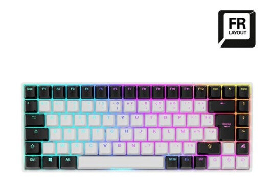 Sharkoon Skiller Sgk50 S3 75 % Usb Mekanisk Azerty Rgb Led Hvit Sharkoon Skiller Sgk50 S3 75 % Usb Mekanisk Azerty Rgb Led Hvit