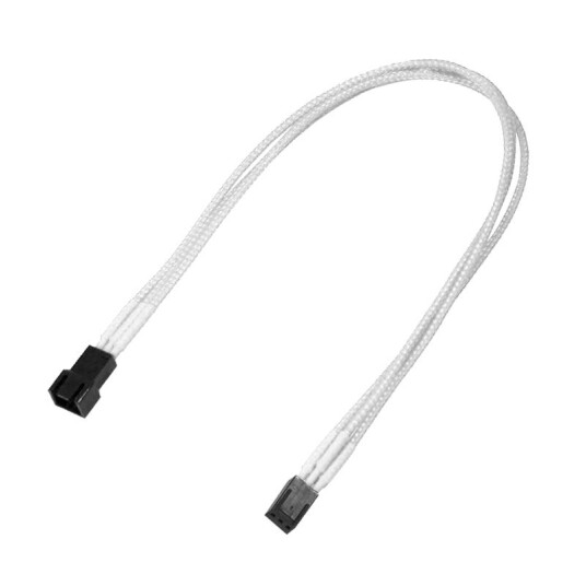Nanoxia 30 cm 3-Pin Forlengelseskabel Hvit med Molex Tilkobling Nanoxia 30 cm 3-Pin Forlengelseskabel Hvit med Molex Tilkobling