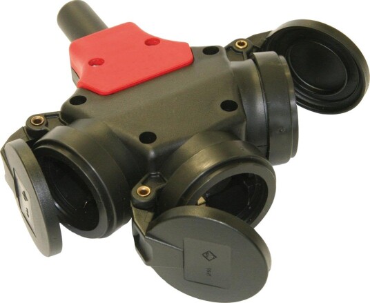 Garo 2403007 Grenuttak Solid Gummi 3-Polet 2 Uttak