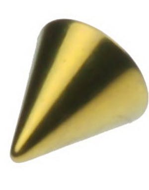 Utgått Gullfarget Spike Titankule 4 mm