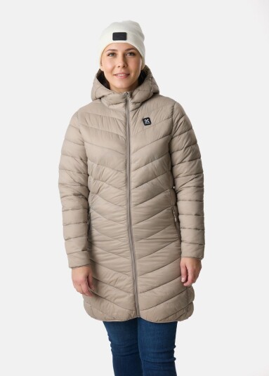 X-Trail Colorado Lightweight Hooded Coat W Sand 44 Vinterjakker X-Trail Colorado Lightweight Hooded Coat W Sand 44 Vinterjakker