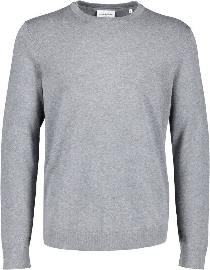Lindbergh Soft Viscose Blend O Neck Knit Grey S