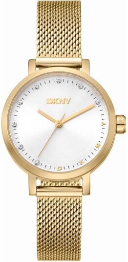 DKNY Dameklokke DK1L037M0035 Soho Mini Sølvfarget/Gulltonet stål