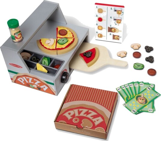 Melissa & Doug Pizzaugn Lekesett 3+ År 34 Deler Melissa & Doug Pizzaugn Lekesett 3+ År 34 Deler