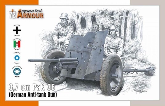 Special Hobby 1/72 German Anti-tank Gun 3,7cm PaK 36