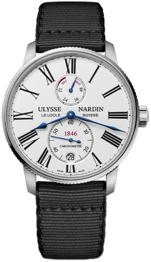 Ulysse Nardin Herreklokke 1183 310 0A 0A Marine Torpilleur Hvit/Lær