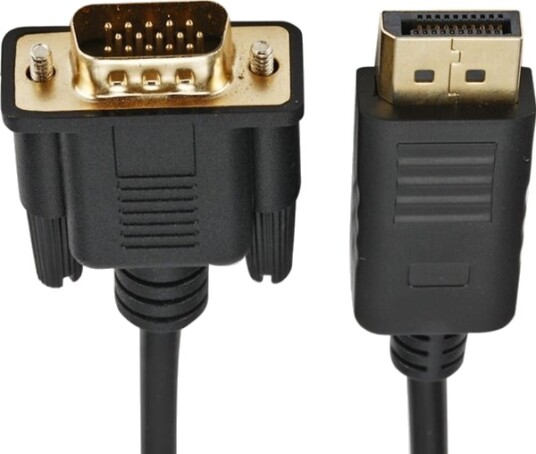 Retoo Displayport Til D-Sub Vga Kabel 1,8 M Sort E375
