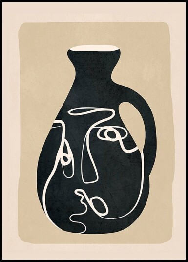 Abstract Art Vase Plakat Plakat / 21x30cm