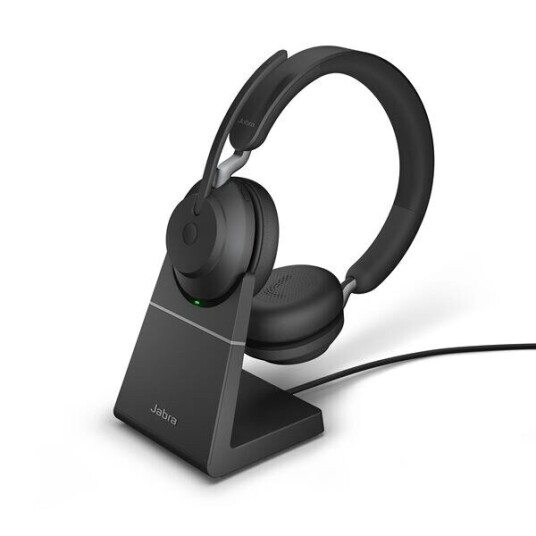 Jabra Evolve2 65 Link380a UC Stereo Stand Svart